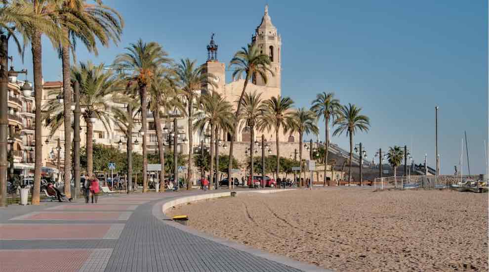 Sitges, einer der Orte in die Leute aus Barcelona umsiedelten