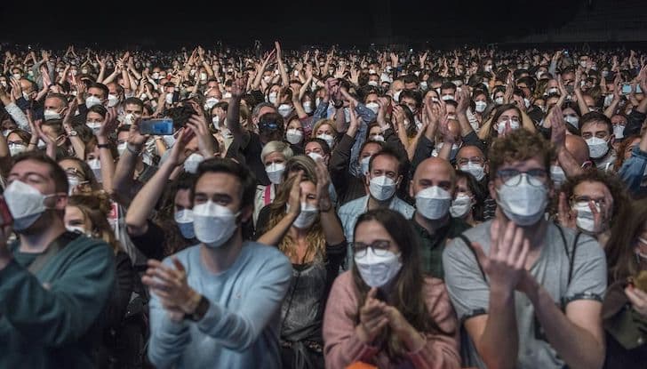 Keine Ansteckungswelle beim Konzert - FFP2