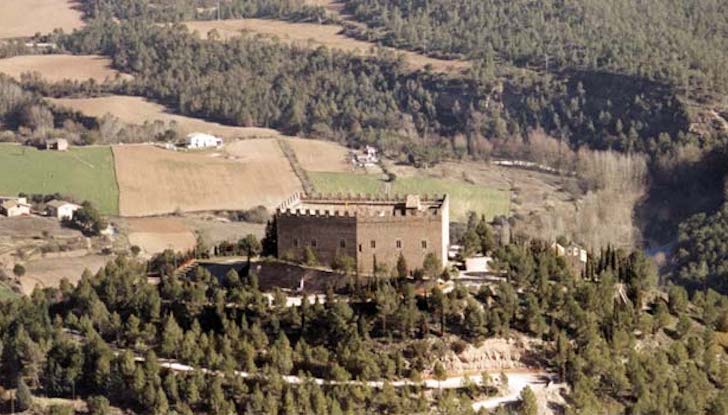 Sicht auf das Castell de Balsareny