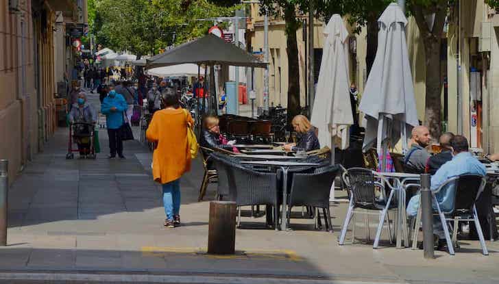 Barcelona Strasse der Tapas-Bars